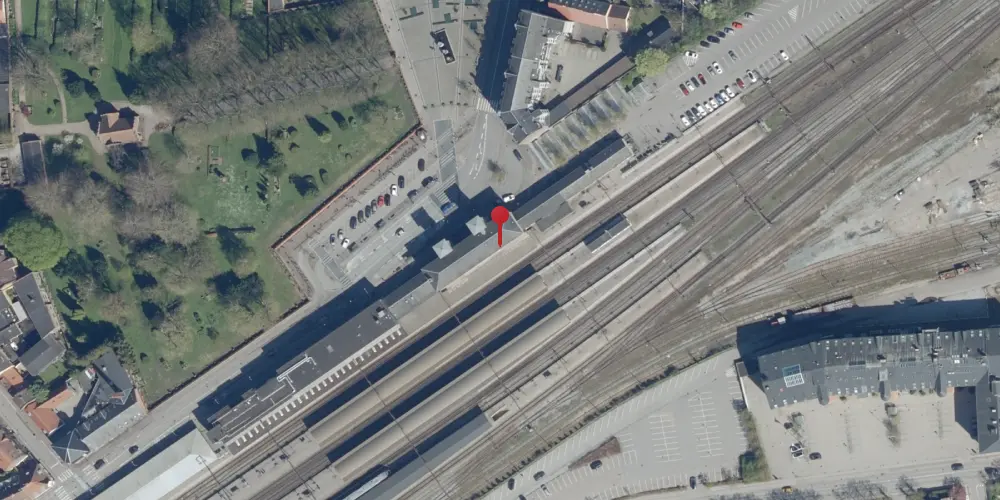 Historisk kort over Roskilde Station