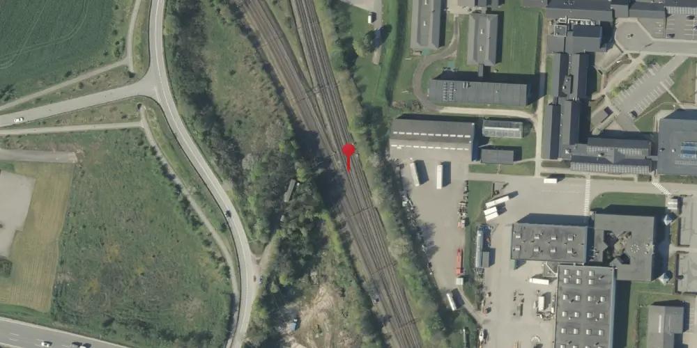 Historisk kort over Snoghøj Teknisk Station