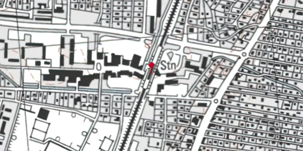 Historisk kort over Solrød Strand S-togstrinbræt