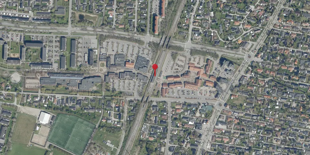 Historisk kort over Solrød Strand S-togstrinbræt