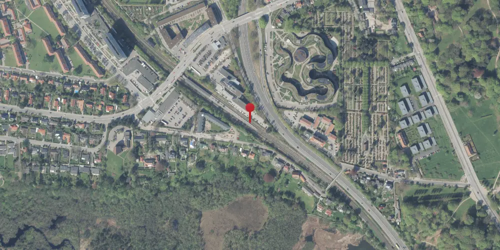 Historisk kort over Sorgenfri S-togstrinbræt [1936-1955]