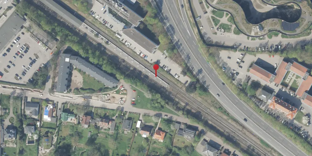 Historisk kort over Sorgenfri S-togstrinbræt [1936-1955]