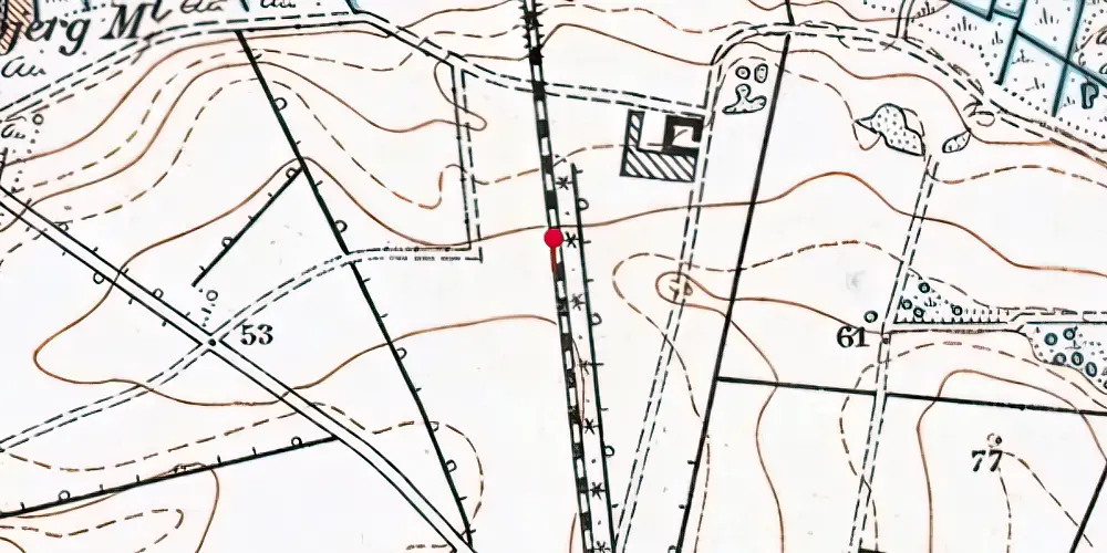 Historisk kort over Spangsbjerg Trinbræt
