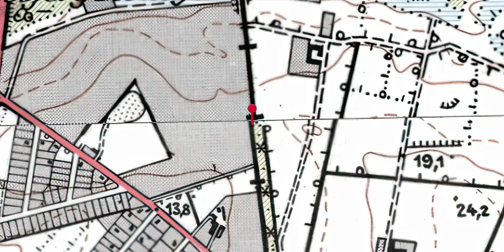 Historisk kort over Spangsbjerg Trinbræt