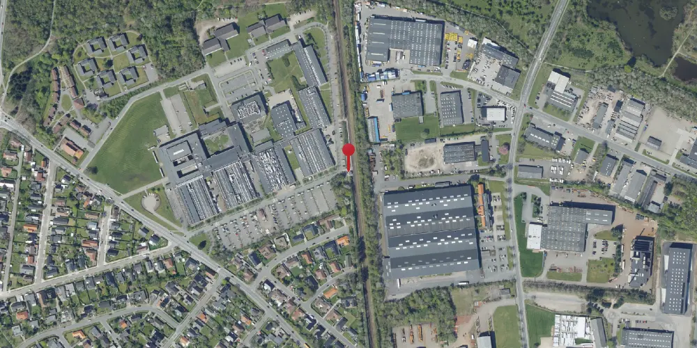 Historisk kort over Spangsbjerg Trinbræt