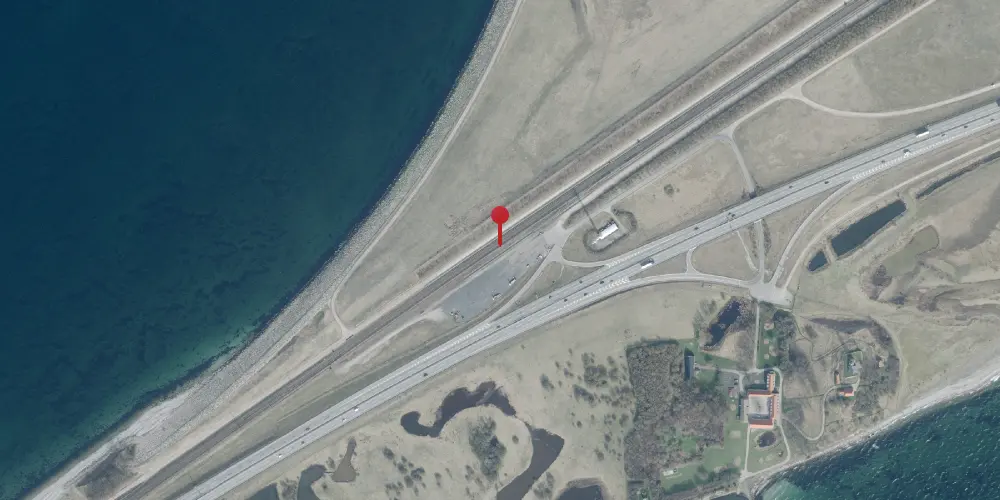 Historisk kort over Sprogø Teknisk Station