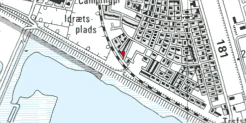 Historisk kort over Sprogøvej Trinbræt