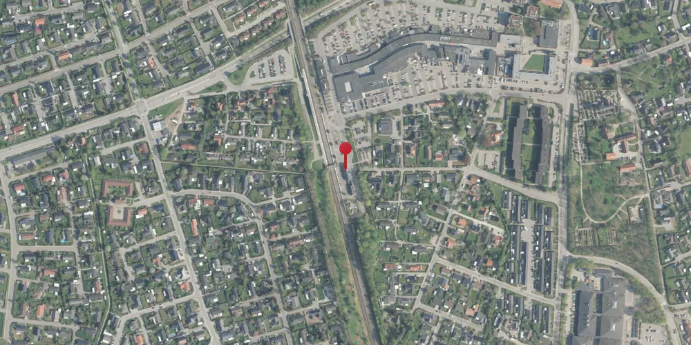 Historisk kort over Stenløse Station [1909-2004]