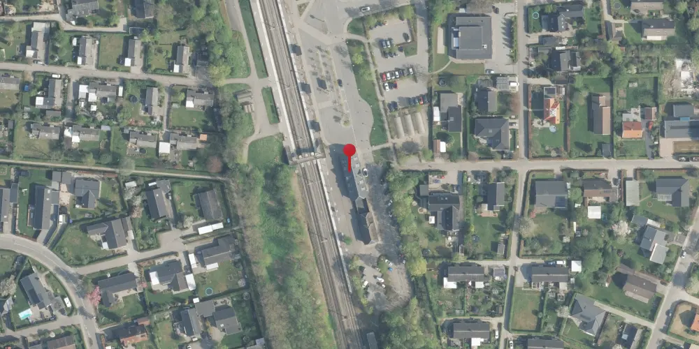 Historisk kort over Stenløse Station [1909-2004]