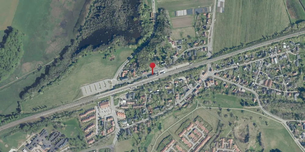 Historisk kort over Lejre Station