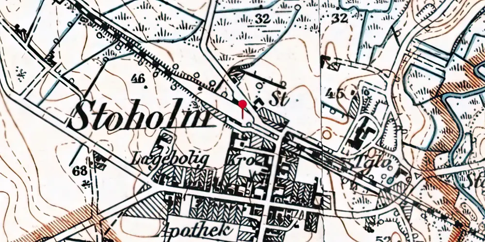 Historisk kort over Stoholm Station