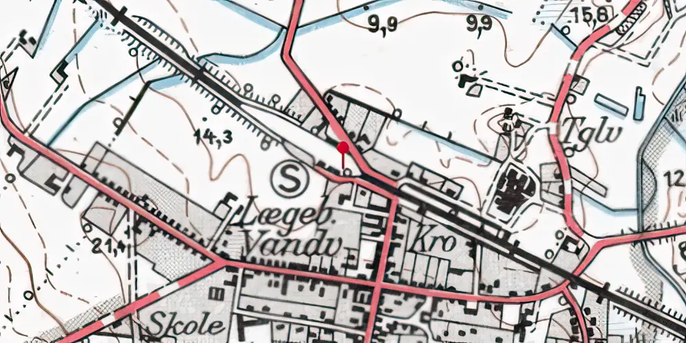 Historisk kort over Stoholm Station