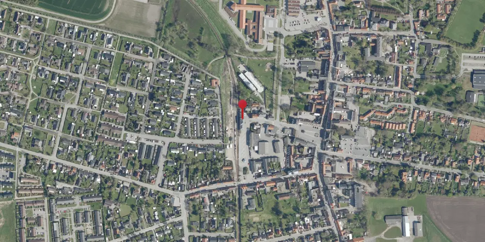 Historisk kort over Store Heddinge Station