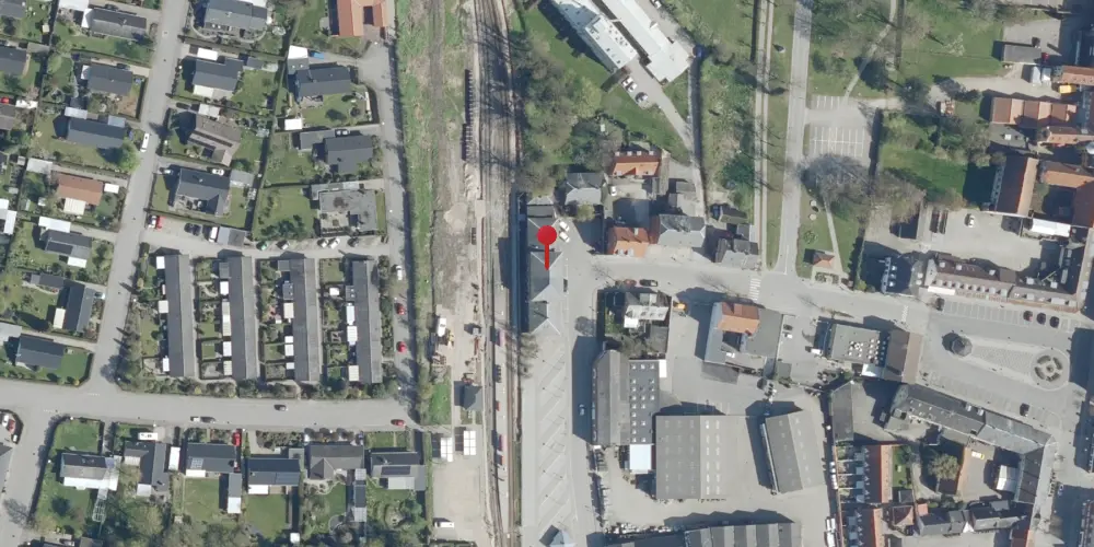 Historisk kort over Store Heddinge Station
