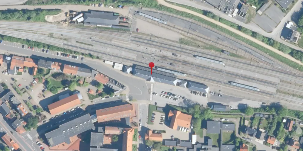 Historisk kort over Struer Station Historisk kort over Struer Station