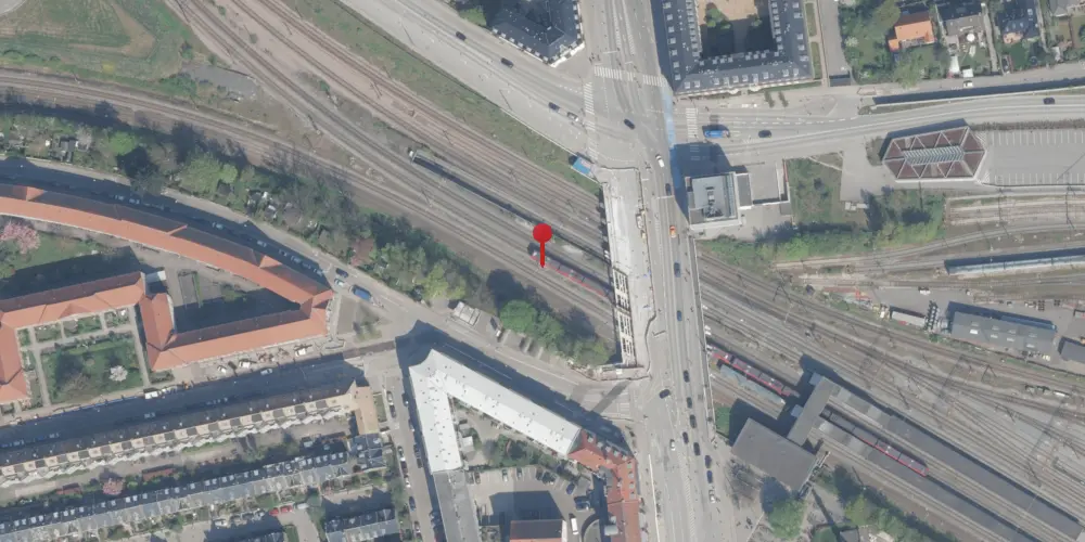 Historisk kort over Svanemøllen Station [1934-1973]