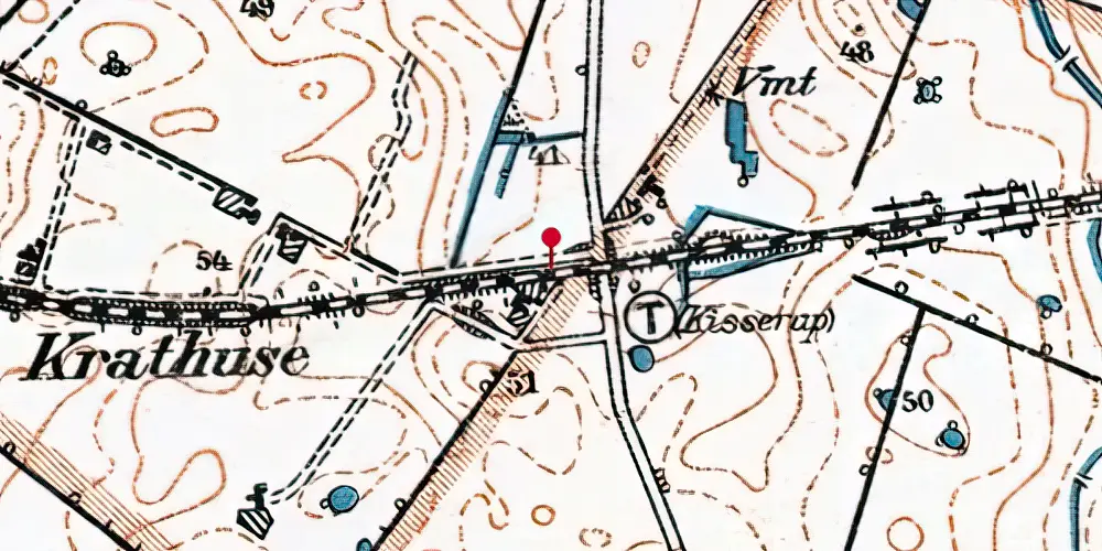 Historisk kort over Kisserup Trinbræt Historisk kort over Kisserup Trinbræt