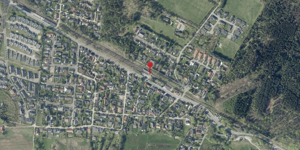 Historisk kort over Svejbæk Trinbræt