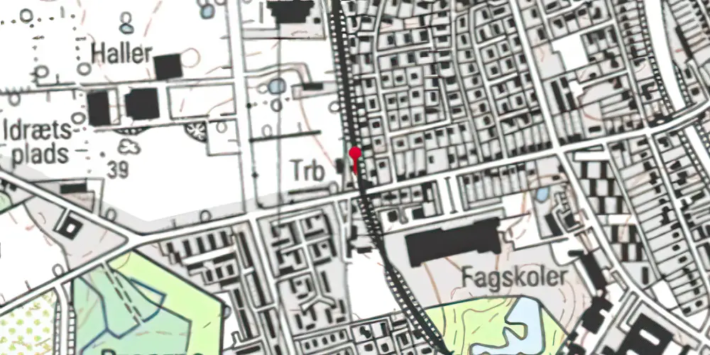 Historisk kort over Svendborg Vest Trinbræt