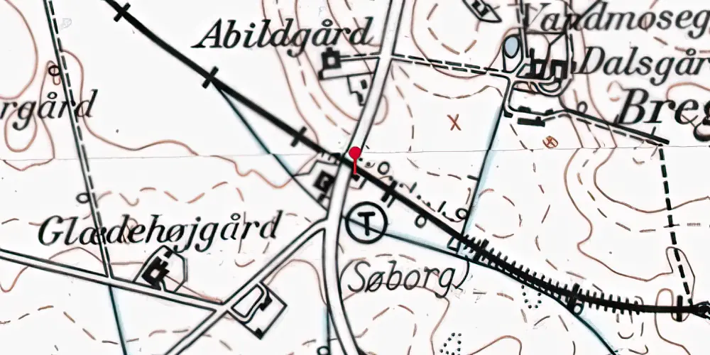 Historisk kort over Søborg Trinbræt Historisk kort over Søborg Trinbræt