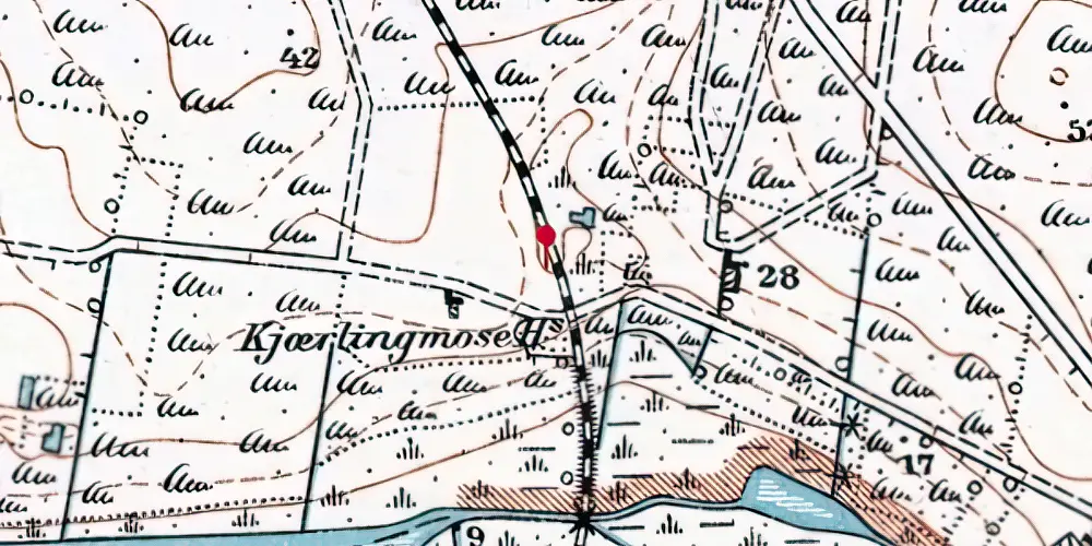 Historisk kort over Søvig Sund Trinbræt Historisk kort over Søvig Sund Trinbræt