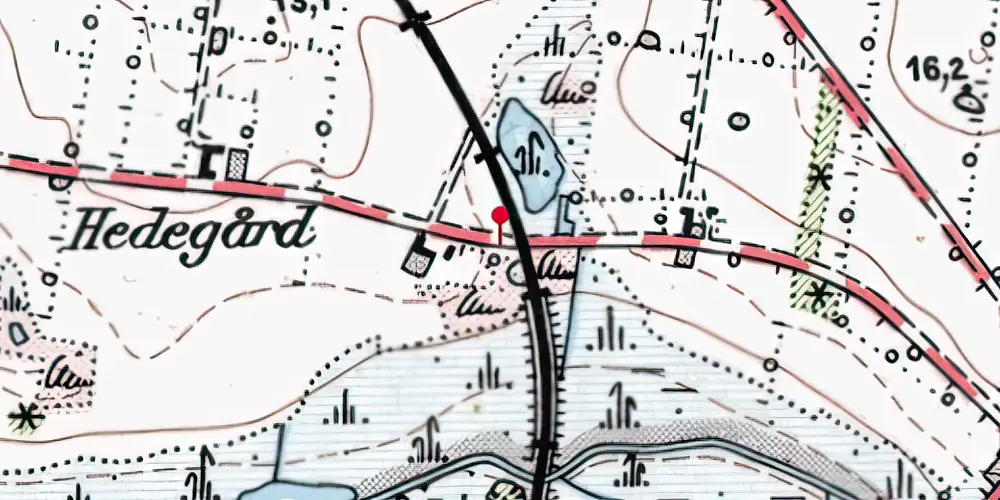 Historisk kort over Søvig Sund Trinbræt Historisk kort over Søvig Sund Trinbræt