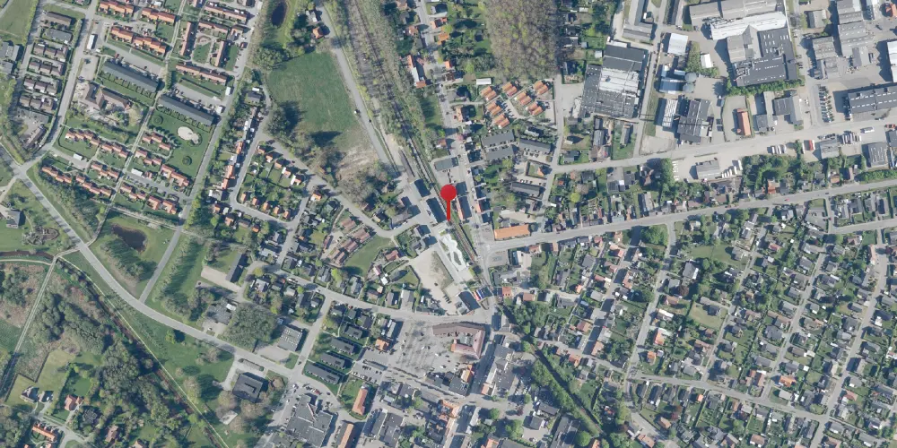 Historisk kort over Tarm Trinbræt