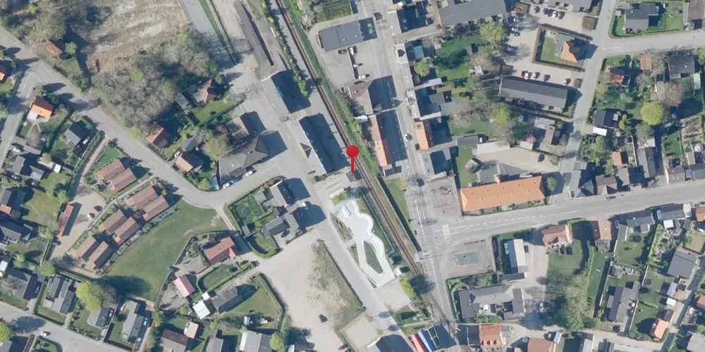 Historisk kort over Tarm Trinbræt