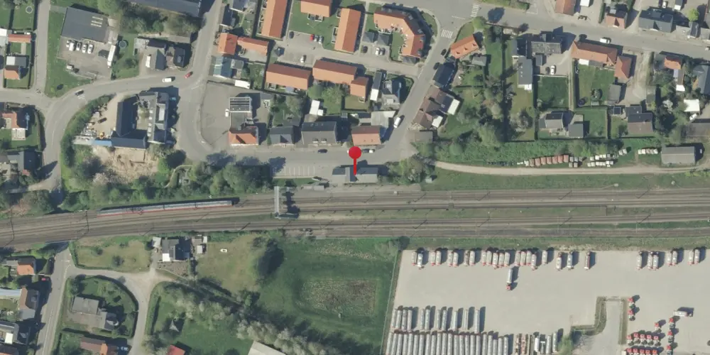 Historisk kort over Taulov Station