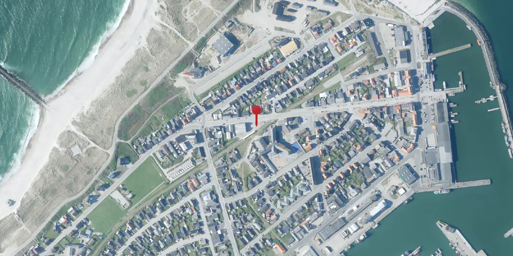 Historisk kort over Thyborøn Havn Trinbræt Historisk kort over Thyborøn Havn Trinbræt