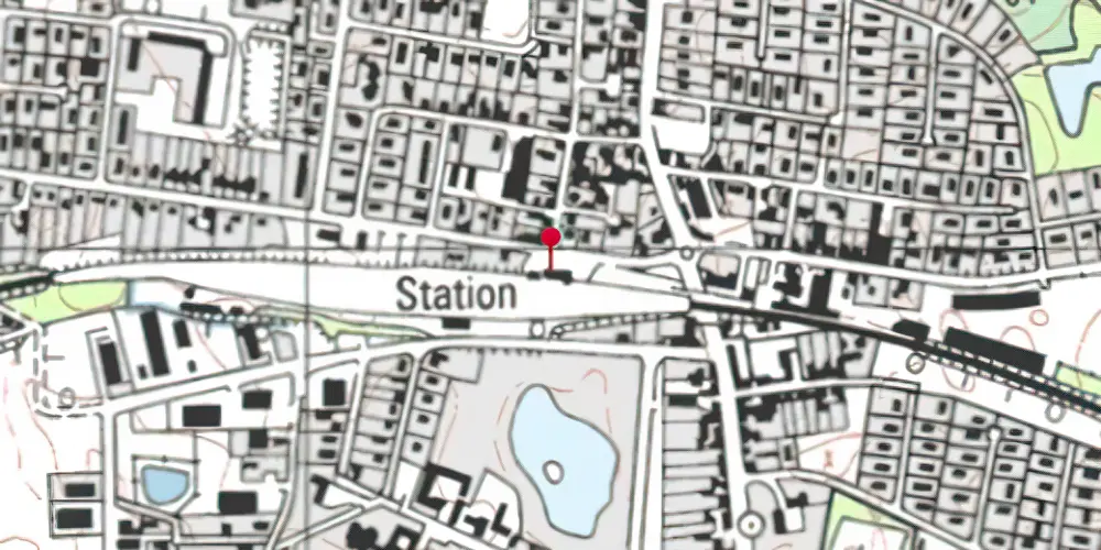 Historisk kort over Hvalsø Station Historisk kort over Hvalsø Station