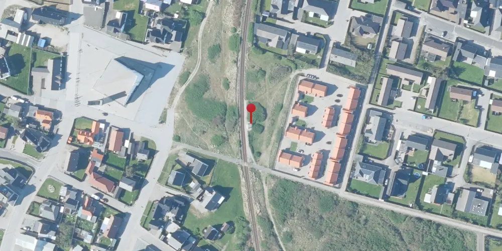 Historisk kort over Thyborøn Kirke Trinbræt Historisk kort over Thyborøn Kirke Trinbræt