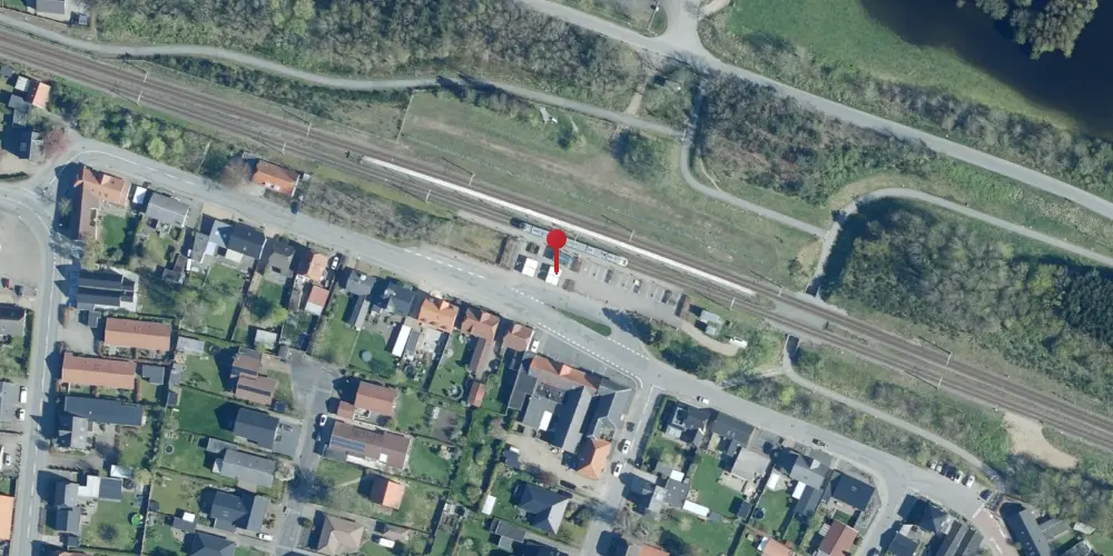 Historisk kort over Tjæreborg Station