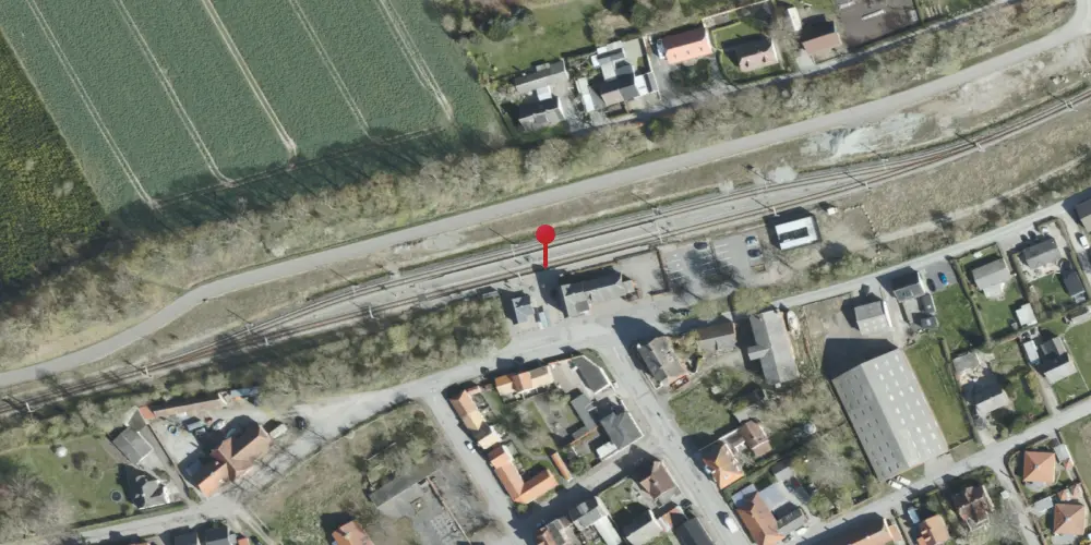 Historisk kort over Trustrup Trinbræt [1978-2016]