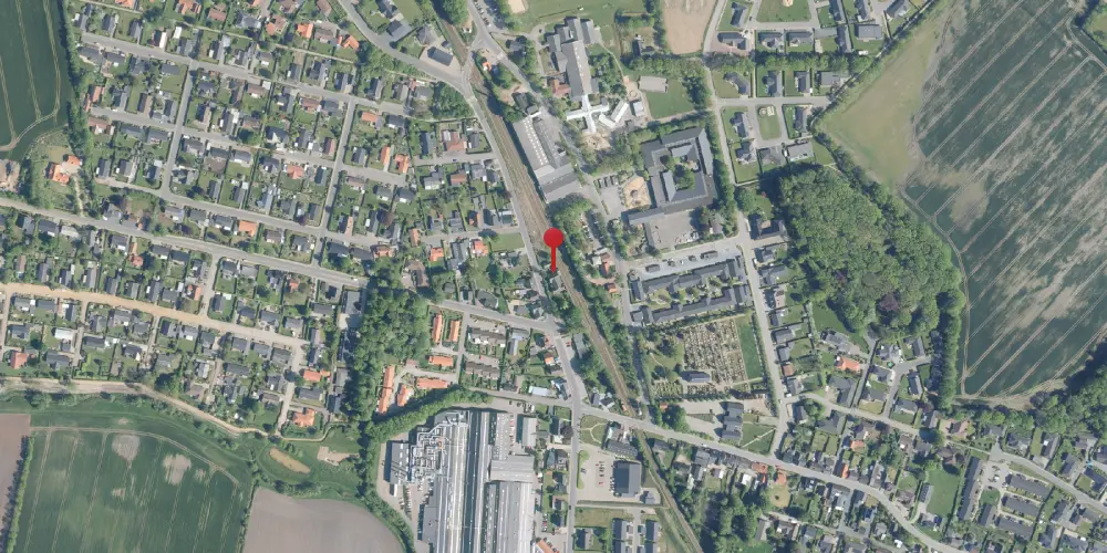 Historisk kort over Tvis Station