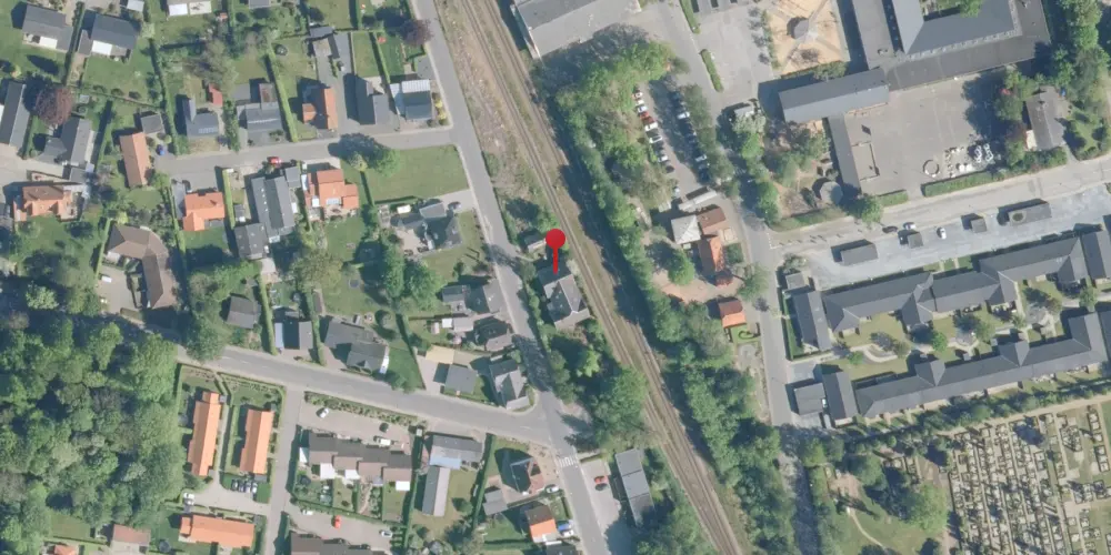 Historisk kort over Tvis Station