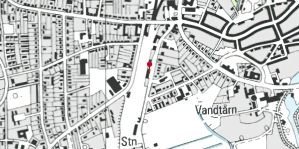 Historisk kort over Tønder H Station Historisk kort over Tønder H Station