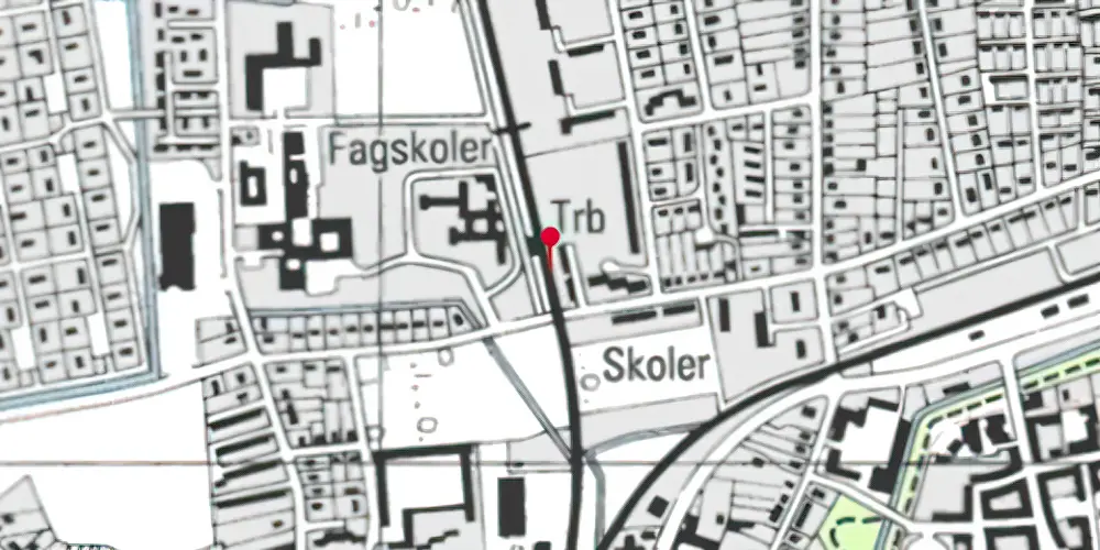 Historisk kort over Tønder Nord Trinbræt