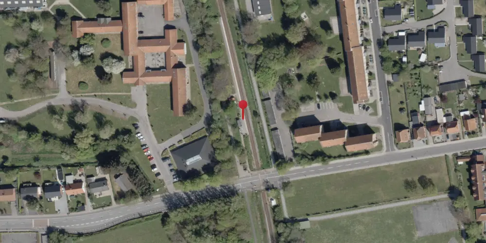 Historisk kort over Tønder Nord Trinbræt