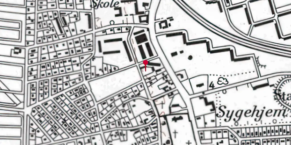 Historisk kort over Tårnby Trinbræt Historisk kort over Tårnby Trinbræt