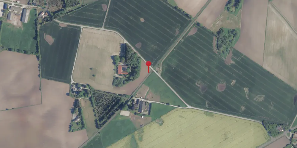 Historisk kort over Udstrup Trinbræt