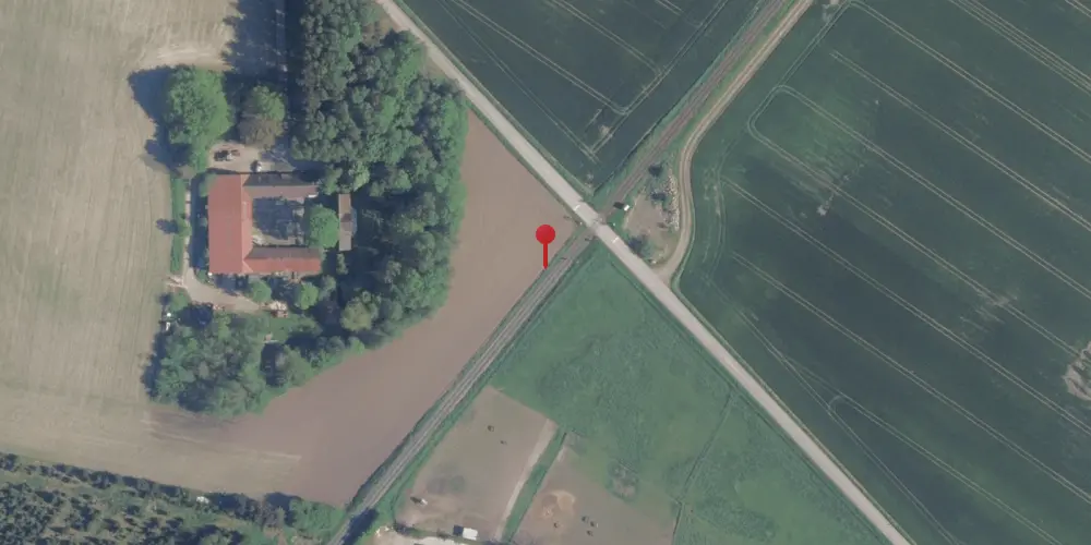 Historisk kort over Udstrup Trinbræt