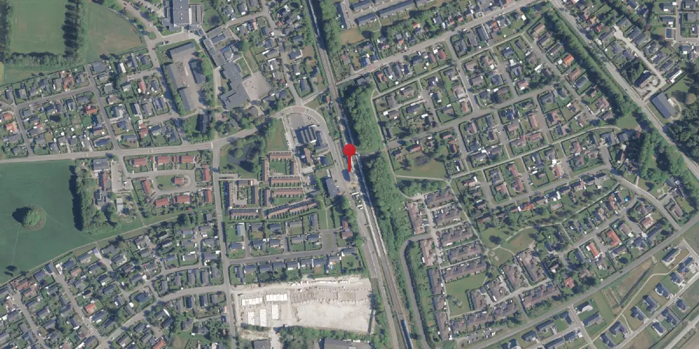 Historisk kort over Vipperød Station