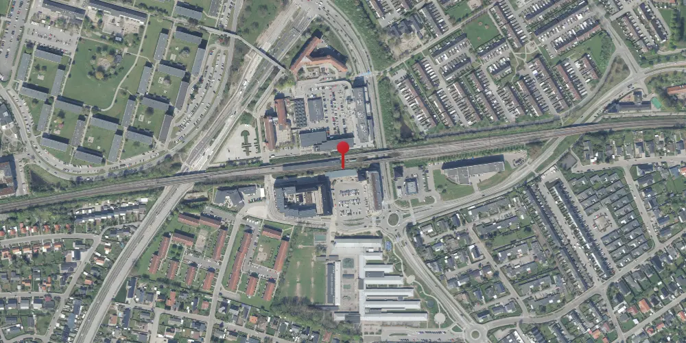 Historisk kort over Vallensbæk S-togsstation