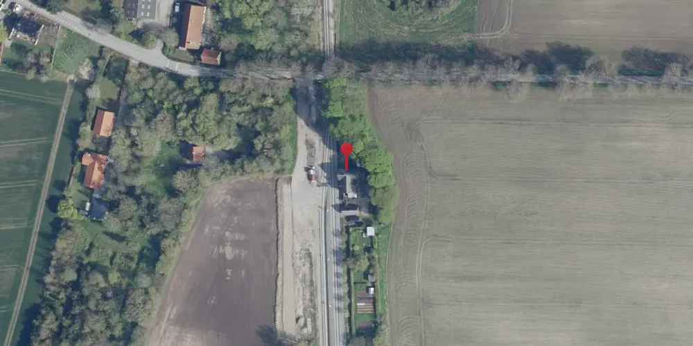 Historisk kort over Vallø Station Historisk kort over Vallø Station