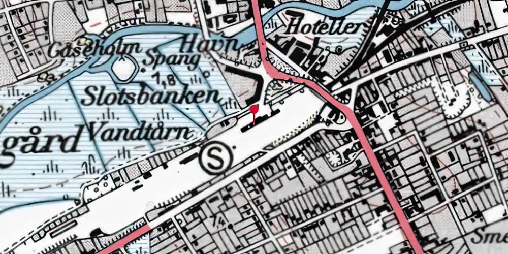 Historisk kort over Varde Station Historisk kort over Varde Station