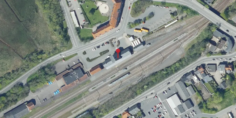 Historisk kort over Varde Station Historisk kort over Varde Station