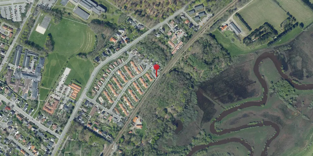 Historisk kort over Varde Nord Trinbræt