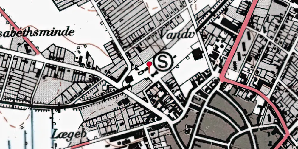 Historisk kort over Varde Vest Station