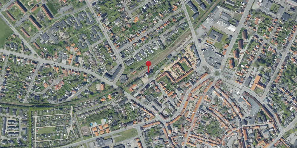 Historisk kort over Varde Vest Station